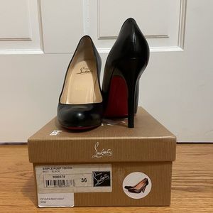 Louboutin Black Simple Pump 100MM